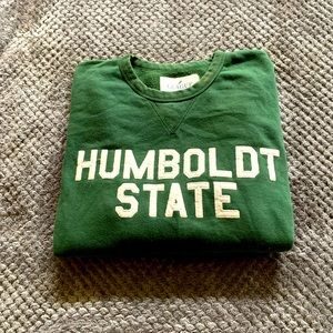 Humboldt State Soft Green Crewneck Sweatshirt, Medium